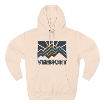 Buy pale-pink Vermont Hoodie - Retro Mountain Unisex Sweatshirt