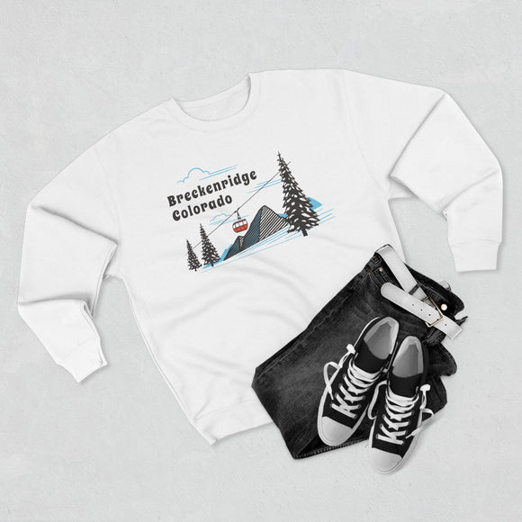 Premium Breckenridge, Colorado Sweatshirt Unisex Crewneck, Premium Sweatshirt, Crewneck Jumper, Ski Resort Apparel
