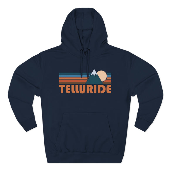 Telluride, Colorado Hoodie - Retro Mountain Unisex Sweatshirt
