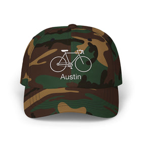 Buy green-camo Austin, Texas Dad Hat - Embroidered Austin Classic Dad Cap