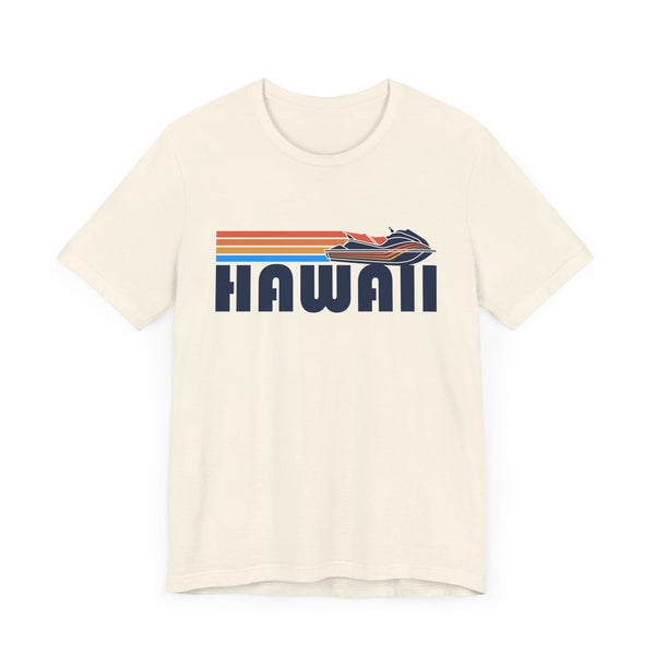 Hawaii T Shirt - Retro Jetski PWC Graphic Hawaii Tee