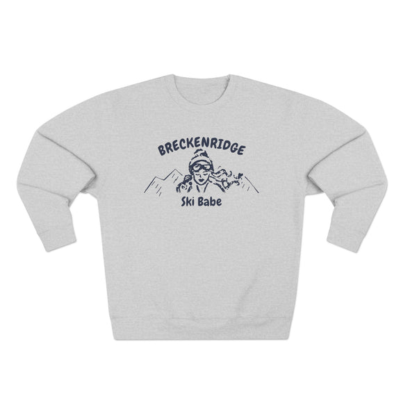 Premium Breckenridge, Colorado Ski Babe Sweatshirt