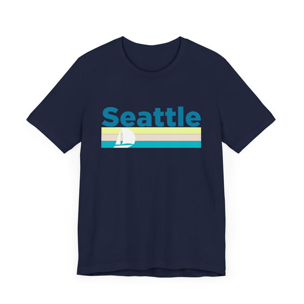 Seattle, Washington T Shirt - Sailboat Graphic Tee