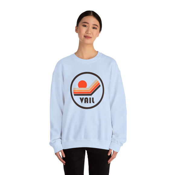 Vail, Colorado Retro Sun Sweatshirt