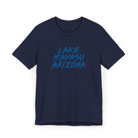 Buy navy Lake Havasu T-Shirt | 100% Cotton Retro Arizona Tee