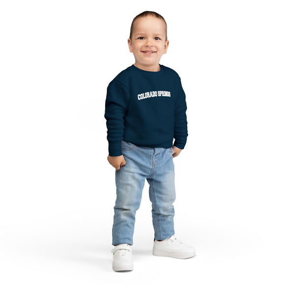 Colorado Springs, Colorado Toddler Sweatshirt - Colorado Springs Toddler Crewneck Sweatshirt