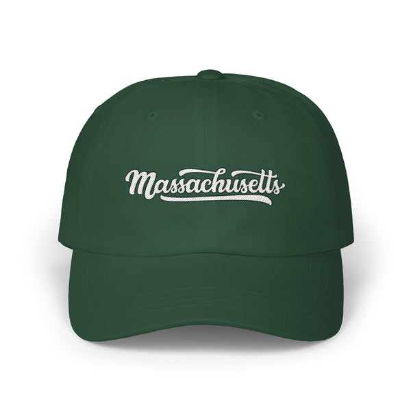 Massachusetts Dad Hat - Embroidered Massachusetts Classic Dad Cap