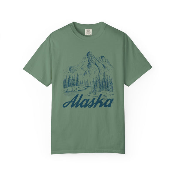 Alaska Graphic Tee - Mountain Illustration Alaska T Shirt