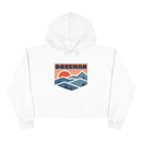 Women's Bozeman, Montana Crop Hoodie - Premium Mountain Crop Sweatshirt-1