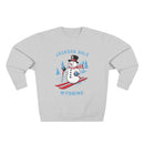 Premium Jackson Hole, Wyoming Skiing Snowman Sweatshirt-2