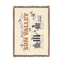 Sun Valley, Idaho Ski Town Throw Blanket | Mountain Woven Blanket-3