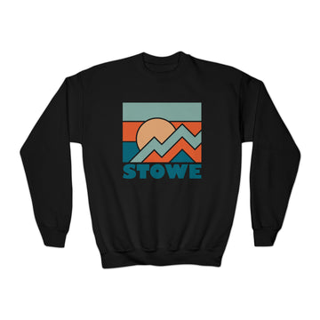 Stowe, Vermont Youth Sweatshirt - Unisex Kid's Stowe Crewneck Sweatshirt - 0