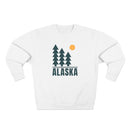 Premium Alaska Pine Tree Graphic Sweatshirt — Retro Nature Crewneck-2