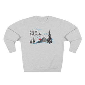 Premium Aspen Colorado Sweatshirt Unisex Crewneck, Premium Sweatshirt, Crewneck Jumper, Ski Resort Apparel