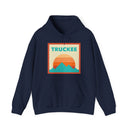 Truckee, California Mountain Sun Hoodie - Unisex Hooded Sweatshirt, Travel Sweatshirt, Sunset-3