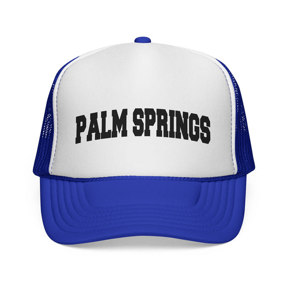 Palm Springs, California Collegiate Style Trucker Hat