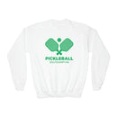 Southampton, New York Youth Sweatshirt - Pickleball Unisex Kid's Southampton Crewneck Sweatshirt-1