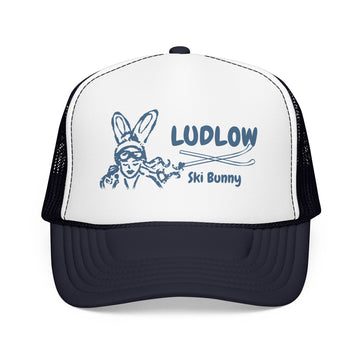 Buy navy-white-navy Ludlow, Vermont Ski Bunny Trucker Hat