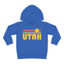 Utah Toddler Hoodie - Retro Sunrise Unisex Utah Toddler Sweatshirt-1