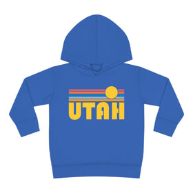 Utah Toddler Hoodie - Retro Sunrise Unisex Utah Toddler Sweatshirt