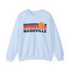 Nashville, Tennessee Sweatshirt Retro Sun Unisex - Nashville Vintage Inspired Warm Pullover Jumper