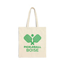 Boise, Idaho Cotton Canvas Pickleball Boise Tote Bag-1