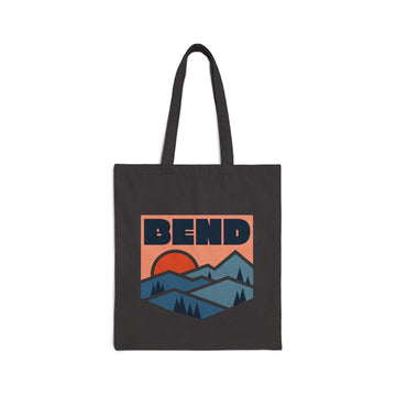 Bend, Oregon Cotton Canvas Tote Bag - 15" x 16" - 0
