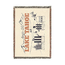Lake Tahoe, California Ski Town Throw Blanket | Mountain Woven Blanket-3