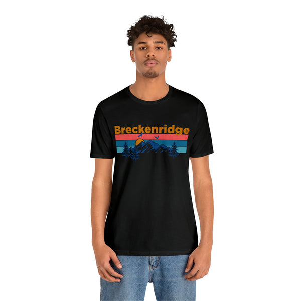 Breckenridge, Colorado Shirt - Mountain Sunset Unisex Breckenridge T-Shirt