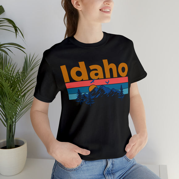 Idaho T-Shirt - Mountain Sunset Unisex Idaho Shirt