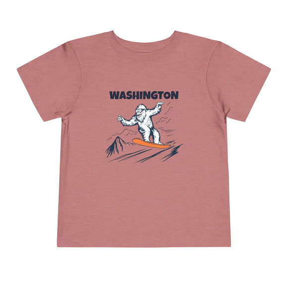 Washington Yeti Snowboard Toddler Tee
