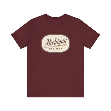 Michigan T-Shirt - Retro Unisex Michigan Shirt - 0
