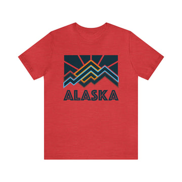 Buy heather-red Alaska T-Shirt - Retro Unisex Alaska Shirt