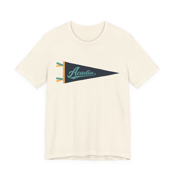 Acadia National Park Pennant T-Shirt — Vintage Camp Flag Tee