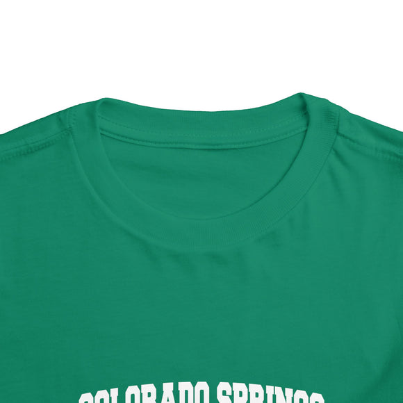 Colorado Springs, Colorado Toddler Graphic Tee - Kids Colorado Springs Vacation T-Shirt