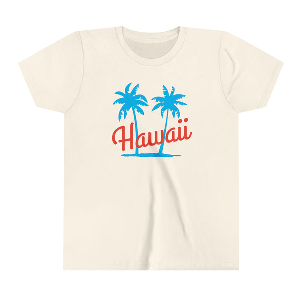 Hawaii Youth Shirt - Retro Palm Tree Hawaii Kid's T-Shirt