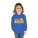 Boise, Idaho Toddler Hoodie - Retro Sunrise Unisex Boise Toddler Sweatshirt-17