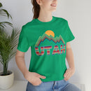 Utah T Shirt Retro Mountain - Unisex Utah Shirt-60