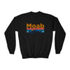 Moab, Utah Youth Sweatshirt - Unisex Kid's Moab Crewneck Sweatshirt