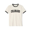 Colorado Cotton Ringer Graphic Tee - Unisex Colorado  T Shirt, Vintage Style Tee, Men's/Women's Tee