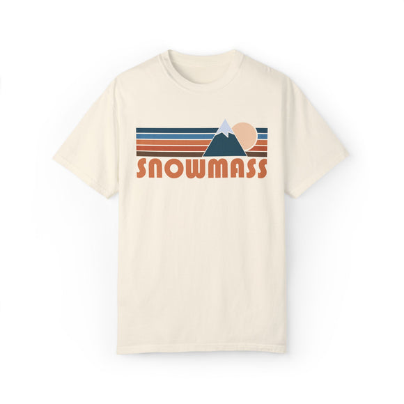 Snowmass, Colorado Graphic Tee, Comfort Colors Retro Unisex Snowmass T shirt, Mountain Adventure Shirt