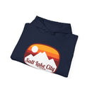 Salt Lake City, Utah Hoodie - Retro Ombre Unisex Salt Lake City Hoodie Sweatshirt-8