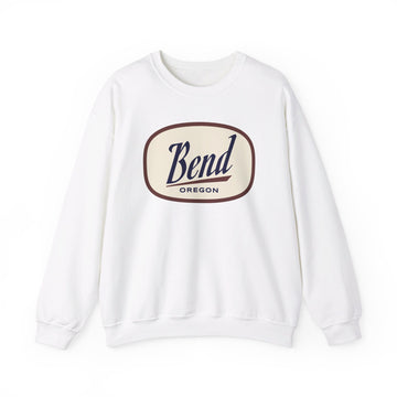 Buy white Bend, Oregon Sweatshirt - Unisex Retro Crewneck Bend Sweatshirt