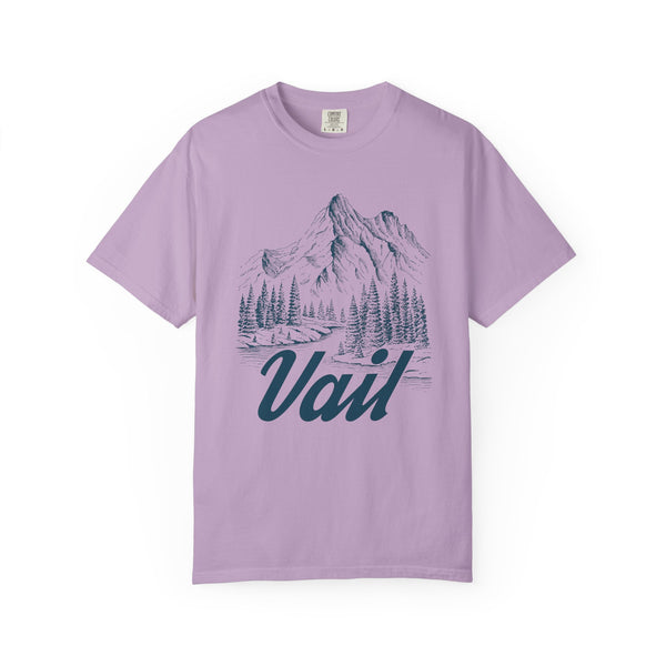 Vail, Colorado Graphic Tee - Mountain Illustration Vail T Shirt