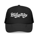 Kids Delaware Trucker Hat - Youth Snapback Cap on white background