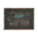 Vail, Colorado Ski Town Throw Blanket | Mountain Woven Blanket-5