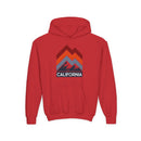 California Youth Hoodie - Retro Mountain California Youth Sweatshirt-4