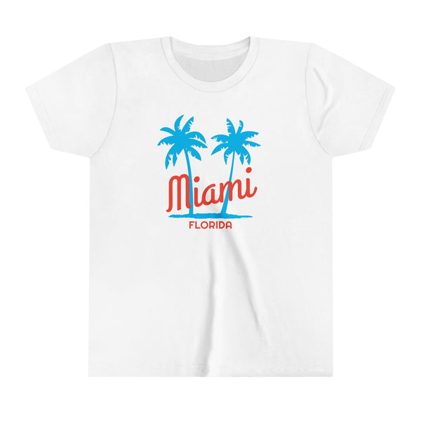 Miami, Florida Youth Shirt - Retro Palm Tree Miami Kid's T-Shirt