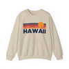 Hawaii Sweatshirt Retro Sun Unisex - Vintage Hawaii Inspired Warm Pullover Jumper