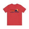 Retro Lake Tahoe, California T-shirt, Mountain Tee, Vintage Lake Tahoe Unisex Jersey Shirt, Outdoor Hiking Apparel